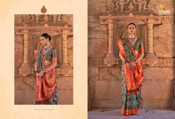 Pankh Kalam Kruti Traditional Designer Silk Saree Collection